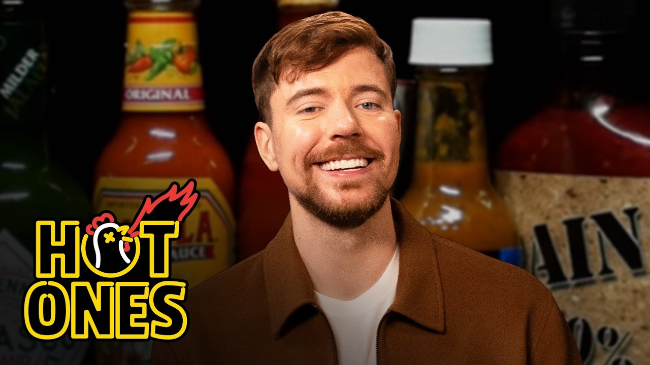 MrBeast Faces His Scariest Challenge Yet While Eating Spicy Wings | Hot Ones