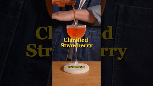Clarified strawberry water #shorts