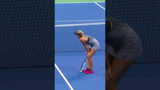 HOW did Sharapova win this point?! 😱