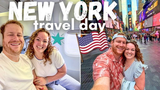 NEW YORK TRAVEL DAY VLOG! 🗽🇺🇸 Flying United to Newark, Grayson Hotel Midtown & Times Square 🚕