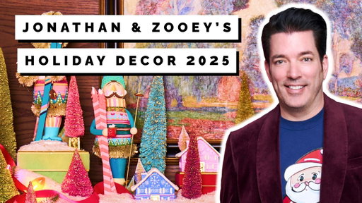 Jonathan & Zooey's Holiday Decor House Tour 2025 featuring Glitterville!