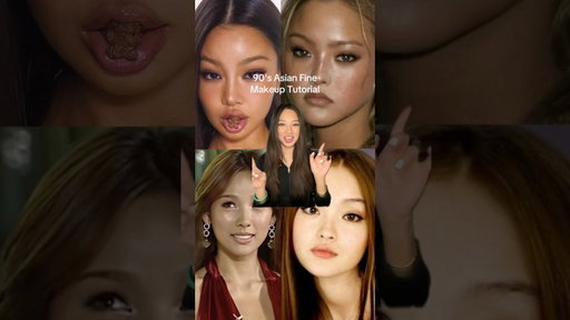 90s Asian Fine Smokey Eye tutorial💋 #90smakeup #makeuptutorial #asianmakeup #smokeyeye #makeup