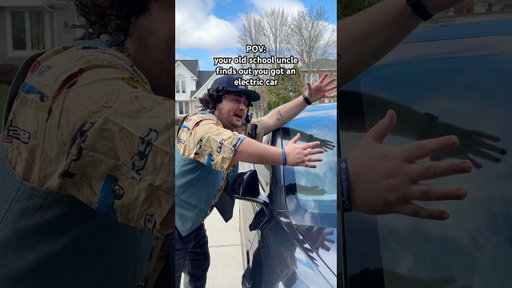 POV: your old school uncle finds out you got an electric car #shorts