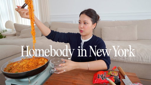 Homebody in New York | Eating alone and talking about wedding plan, productive morning, decluttering