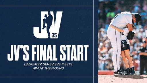 Justin Verlander Leaves the Field for the Final Time, Daughter Genevieve Meets Him at the Mound