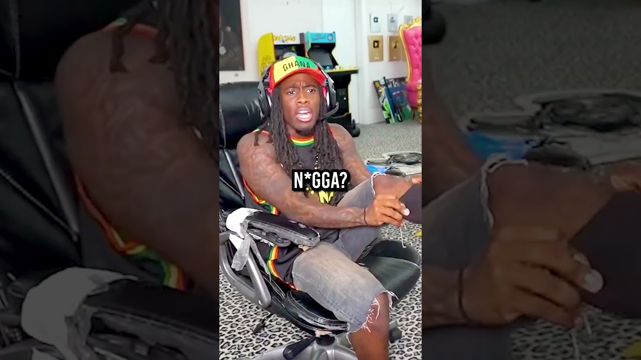 Kai Cenat Tries On Kanye West's New Yeezy Pods 😂