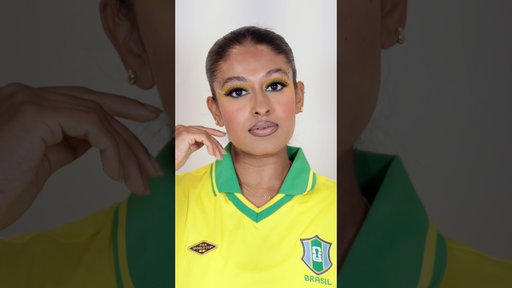 BRAZIL 🇧🇷⚽️ #workcupmakeup #makeup #fifa #fifaworldcup