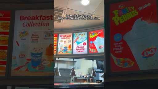 Trying the new Dairy Queen Breakfast Dessert Items #dairyqueen #fastfood  #foodreview #icecream