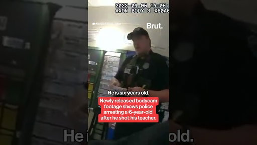 Bodycam footage shows police arresting 6-year-old who shot his teacher.