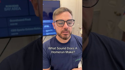 What sound does a home run make?