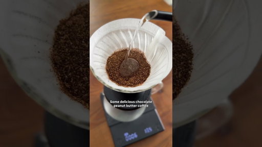 Reese’s Pieces Pour Over 🟠🟡🟤☕️ #coffee #coffeeexperiment