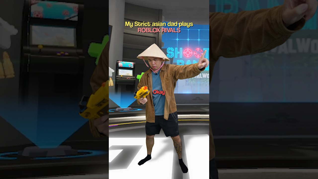 My Strict Asian Dad Plays ROBLOX Rivals For The FIRST Time..
