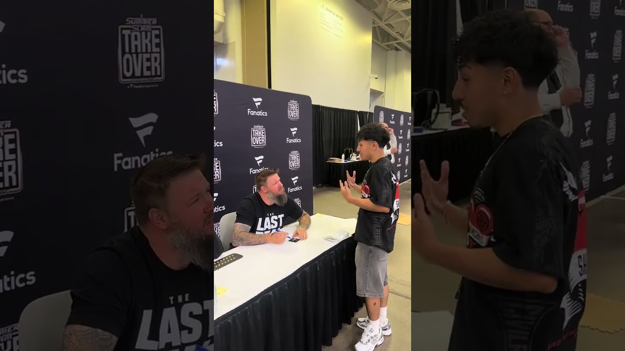 We got Kevin Owens to sign the Polaroid I took at Royal Rumble Indiana