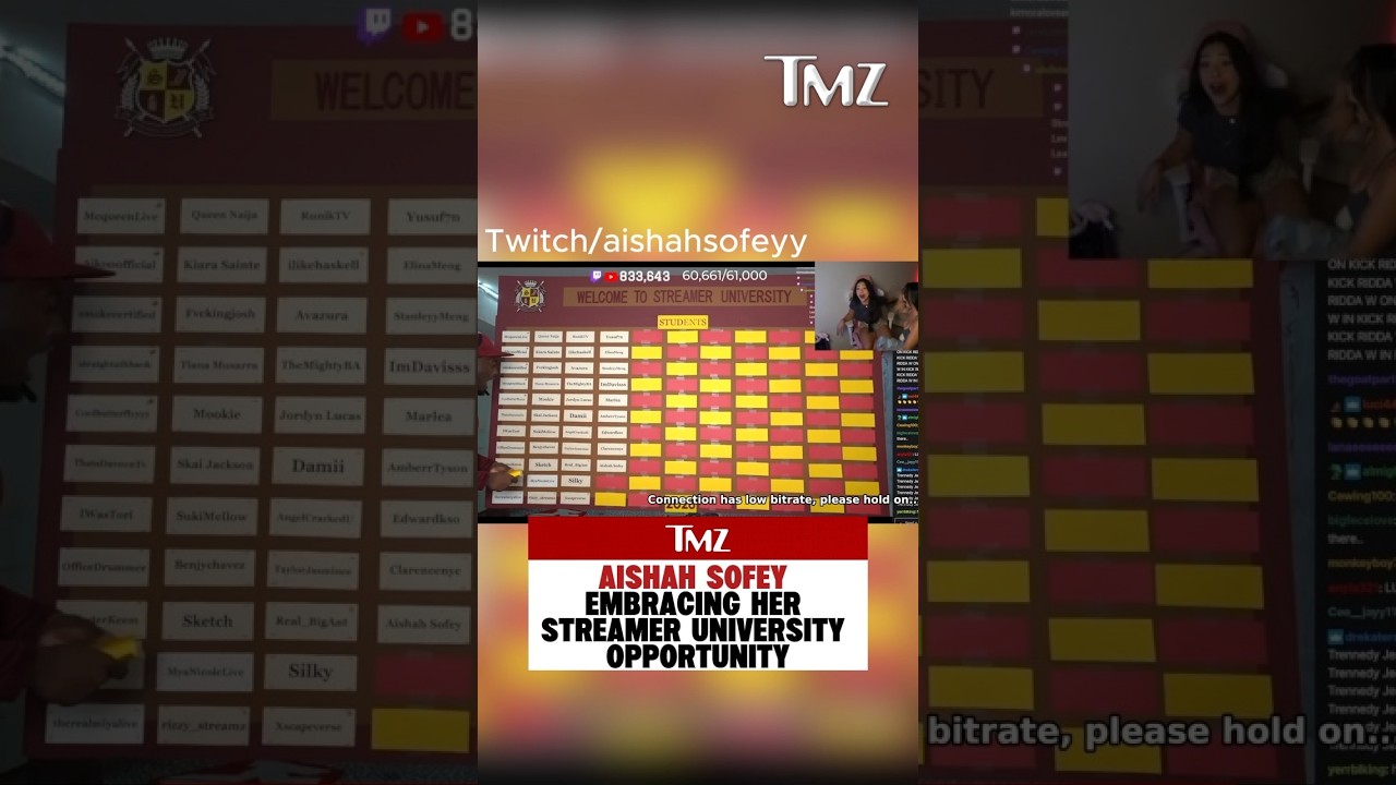 Aishah Sofey says she's ready to prove herself at Streamer University. 🎓