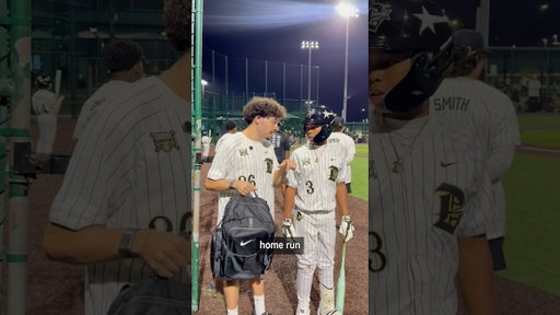 Hit a HR, Win Mystery Bag 😳 #baseball #mlb #perfectgame #homerun