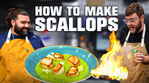 Teaching Max & Zac the Secret to Perfect Scallops | What's For Lunch