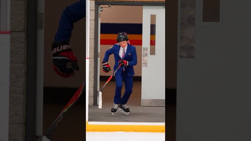 He Pulled Up To Practice In His Suit🏒 #hockey #hockeyplayers #shorts