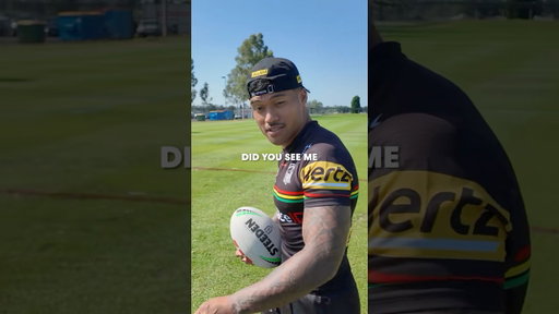 PENRITH BOYS TAKE ON THE DRONE BALL DROP 😅 #NRL #rugbyleague #rugby #sport #australia