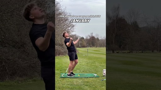 One smash from every month in 2025 #golf