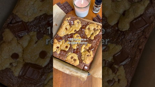 Brown Butter Brookies 🍫🍪 (Full recipe is pinned in the comments & description)