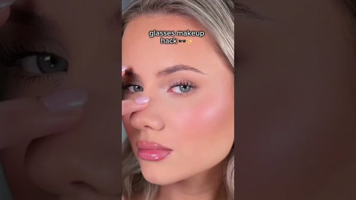 Glasses Makeup hack  #makeup #makeuphack