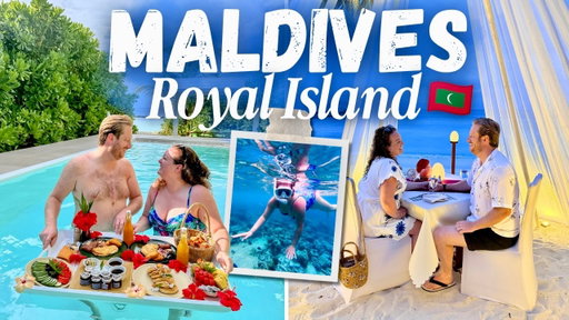 MALDIVES VLOG! 🇲🇻 Royal Island 🏝️ Beach Pool Villa 👙 Snorkelling with Turtles! 🤿 Dolphin Safari 🐬