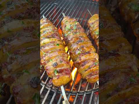 Cowboy Butter Beef and Potato Skewers Recipe (In Description)