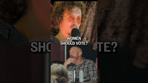 Comedian Triggers Annoying Woman #women #voting #funnyshorts #standup #standupcomedy