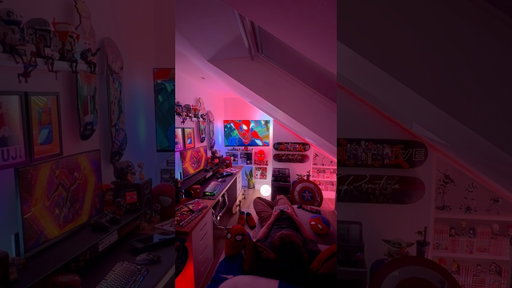 Game night 🤟🏻🕸️🎮#apartmenttherapy #roominspiration #bedroomideas #spidey #ledlights