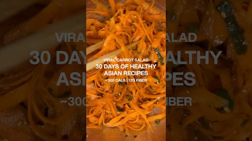 30 DAYS OF HEALTHY ASIAN RECIPES | CARROT SALAD