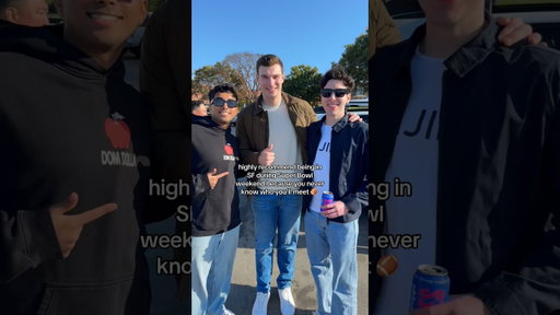 I met Fernando Mendoza in SF during Super Bowl weekend 🏈 #superbowl #fernandomendoza #football