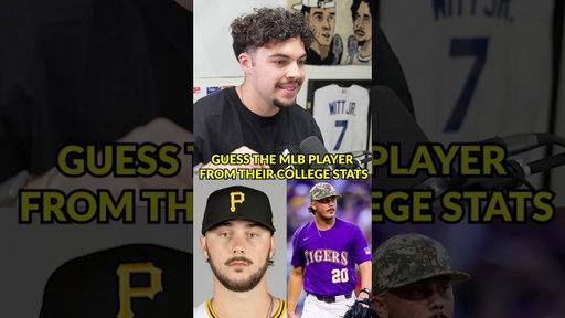 Guess the MLB Player from their College Stats 👀 #baseball #mlb #trivia #college #podcast