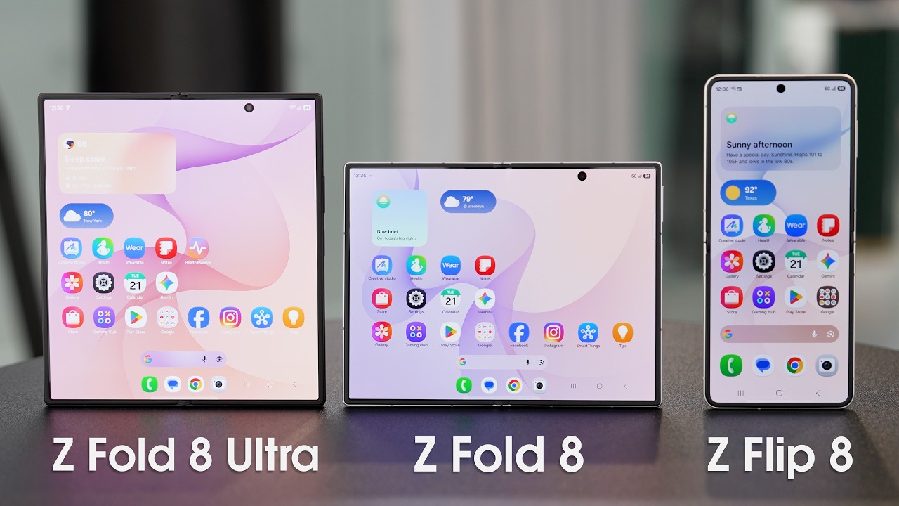 Samsung Galaxy Z Fold 8 Ultra, Z Fold 8 & Z Flip 8 - First Look & Hands-On!