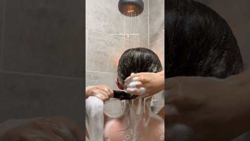 asmr hair care after a day in london sounds🚿🫧🧡☁️ #asmr #asmrsounds #haircareroutine