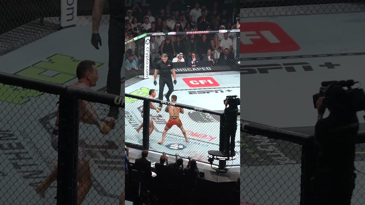 First Person to KNOCKOUT Max Holloway! 🤯 #UFCWhiteHouse #UFC #UFCIndia