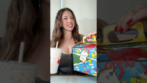 Viral grinch meal mukbang #mcdonalds #mukbang #trending