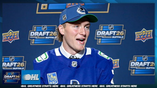 2026 NHL Draft Media Availability: Brooks Rogowski – Vancouver Canucks