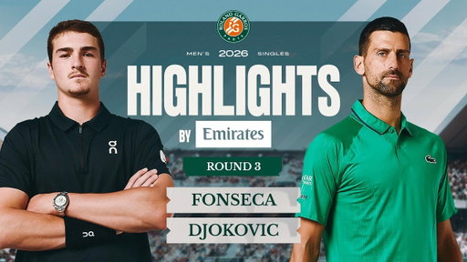 Joao Fonseca vs Novak Djokovic | Round 3 | Highlights by Emirates | Roland-Garros 2026