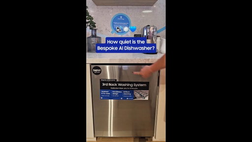 Showing you guys how EXTRA quiet the Bespoke AI Dishwasher is!!
