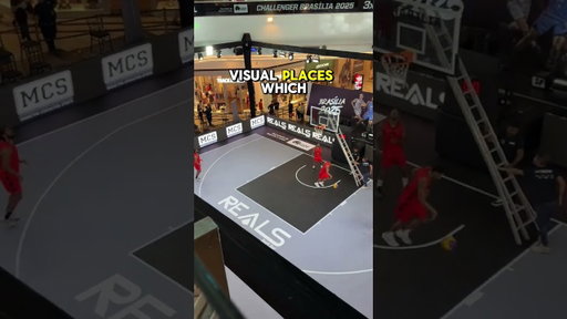 A basketball court inside a mall???