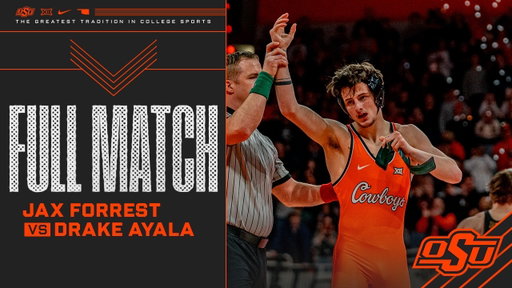 Jax Forrest TECH FALLS Drake Ayala - Oklahoma State Wrestling (02/22/26)