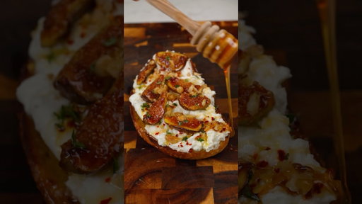 Fig & Burrata Toast #shorts