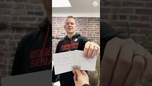 Sens do impressions of their teammates 😂 #impression #pickacard #hockey