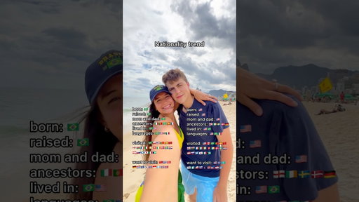 Nationality trend 🤭 #couple #mixedcouple #brazilian #american