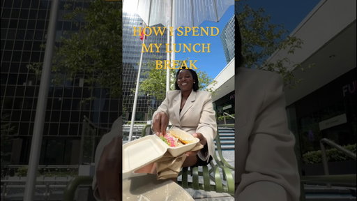 How I spend my Lunch break. This is on the days my schedule is not busy. #corporate #vlog