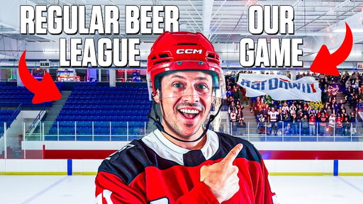 WE GAVE OUR BEER LEAGUE GAME AN NHL ATMOSPHERE | Going BarDown