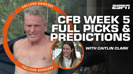 🚨 WEEK 5 GAMEDAY PICKS 🚨 Caitlin Clark is DETERMINED to beat Glen Powell's record | College GameDay