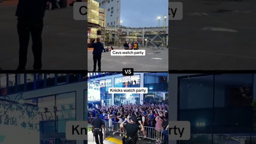 KNICKS FANS ARE BUILT DIFFERENT #knicks #clevelandcavaliers