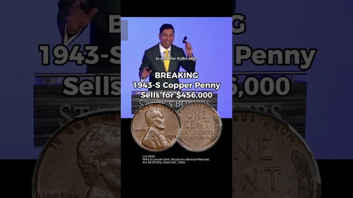 Copper Penny From 1943 Sells For A Fortune!!! #shorts