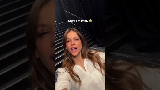 Barbara Palvin is a mommy